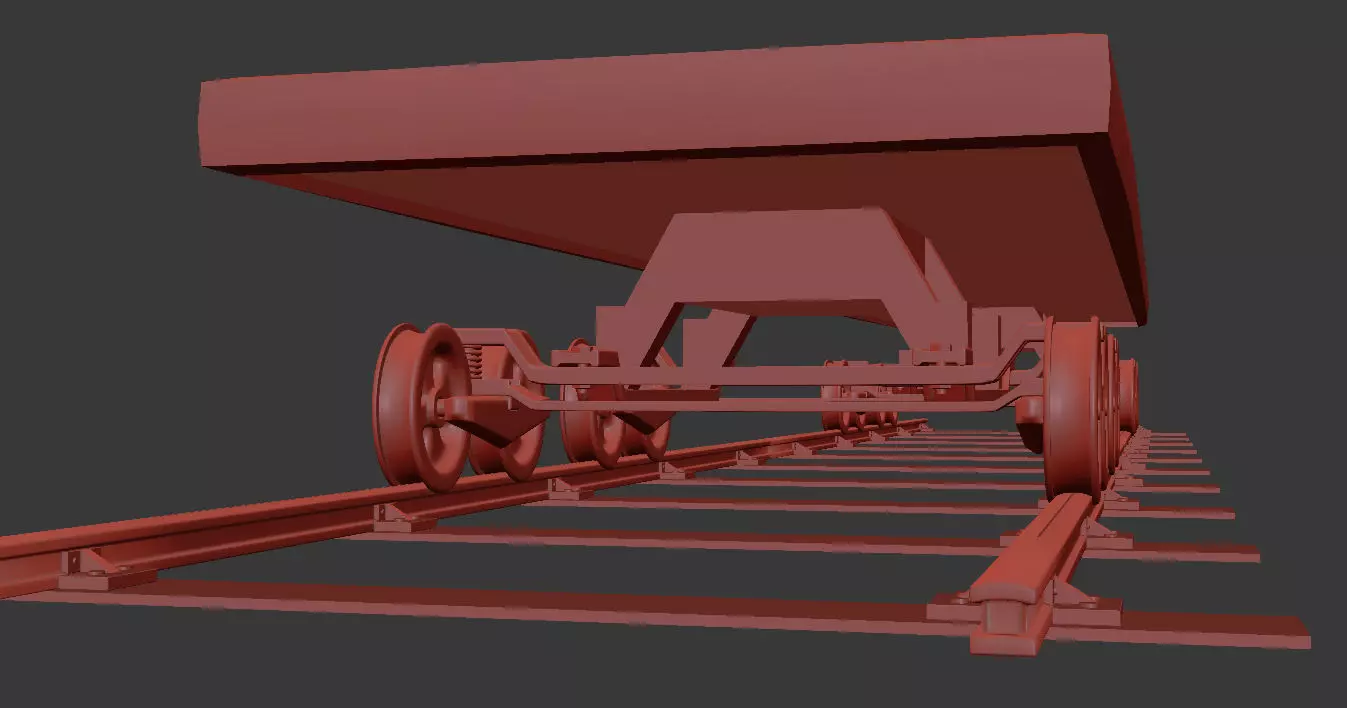 Train Wheels 3D model