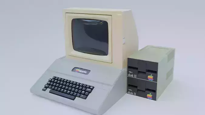the apple II old computer 