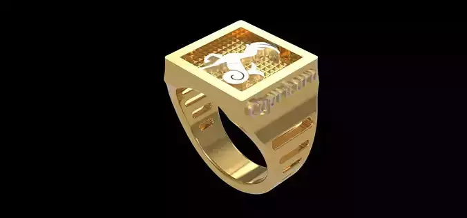 Zodiac Capricorn ring