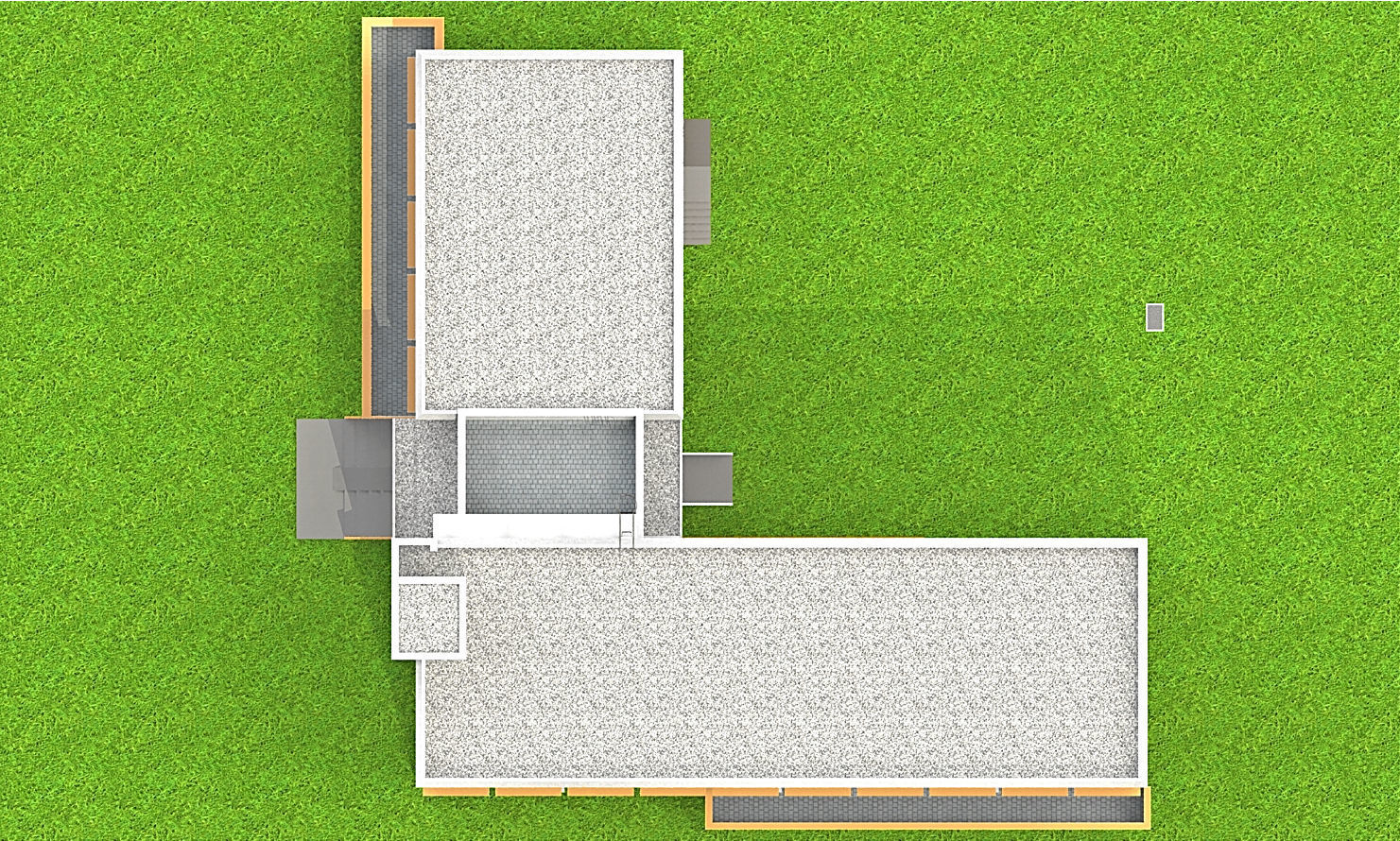 Kindergarten floor plan of building 3D model_13