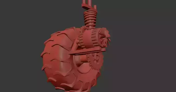 Wheel Rough Engine 3D model