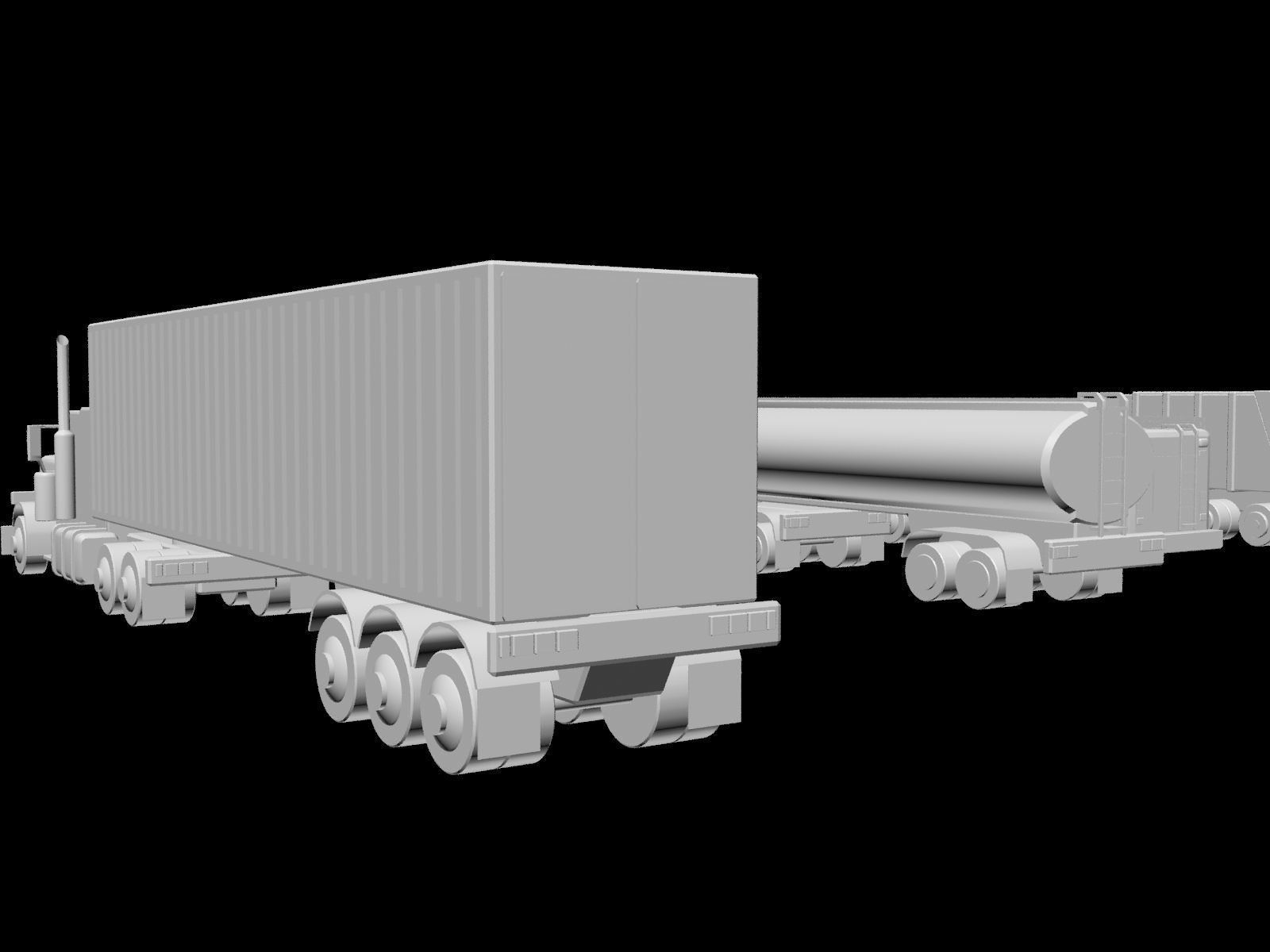 Vehicles Collection Lowpoly - 10 Items set Low-poly 3D model_32