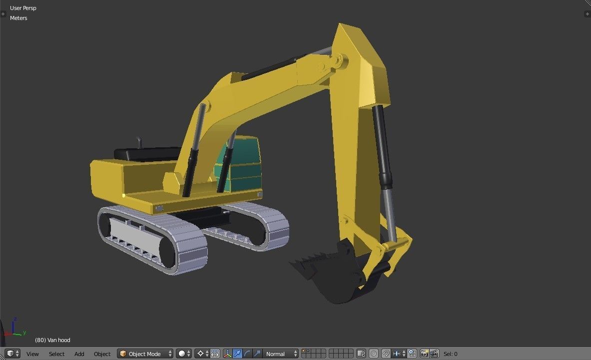 Vehicles Collection Lowpoly - 10 Items set Low-poly 3D model_29