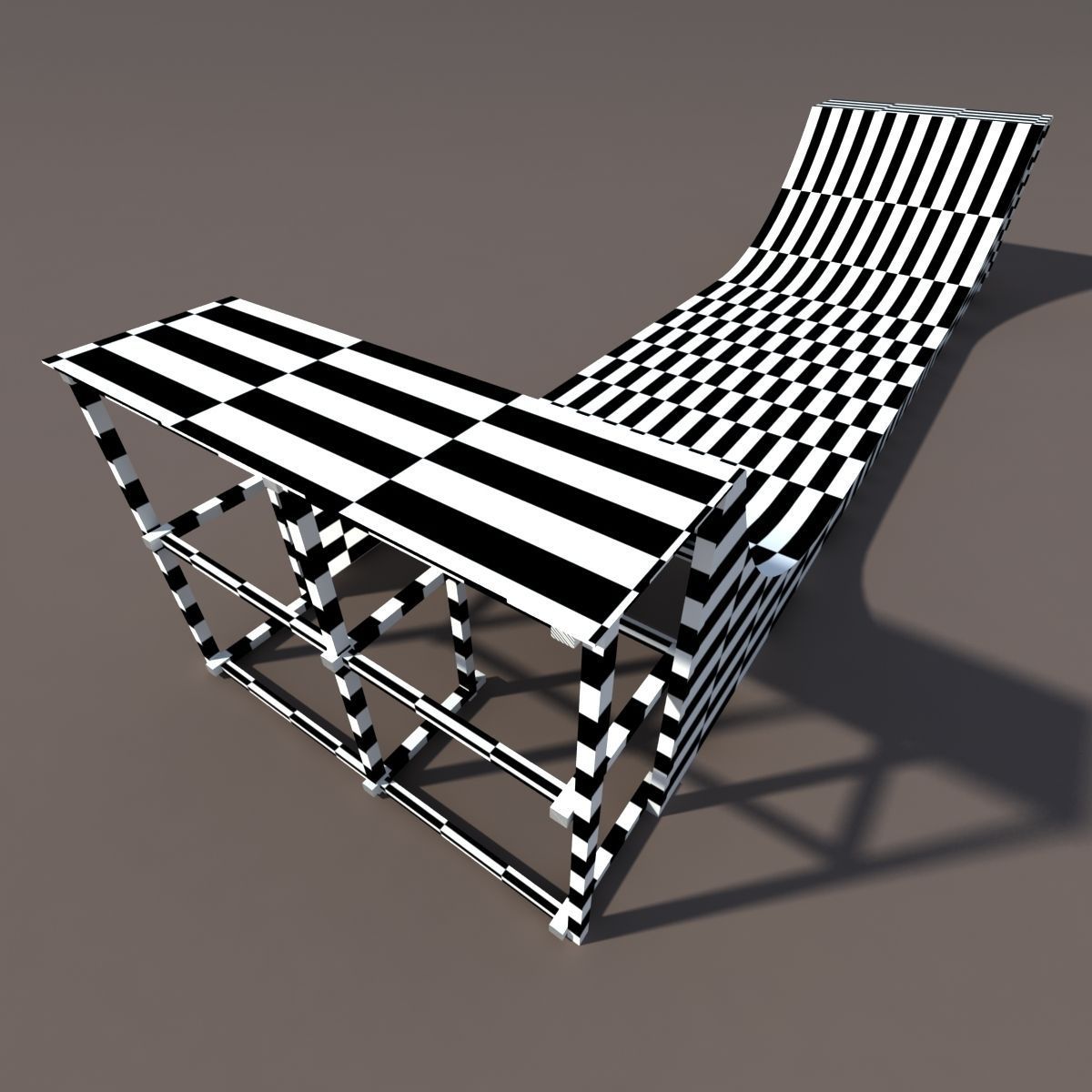 Huge Skate Pipe Low Poly 3d Model Low-poly 3D model_2