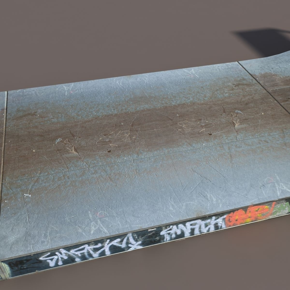 Huge Skate Pipe Low Poly 3d Model Low-poly 3D model_1