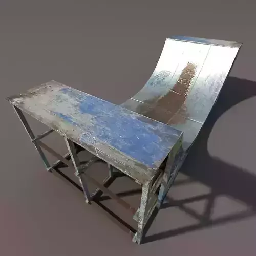 Small Skate Pipe Low Poly 3d Model Low-poly 3D model