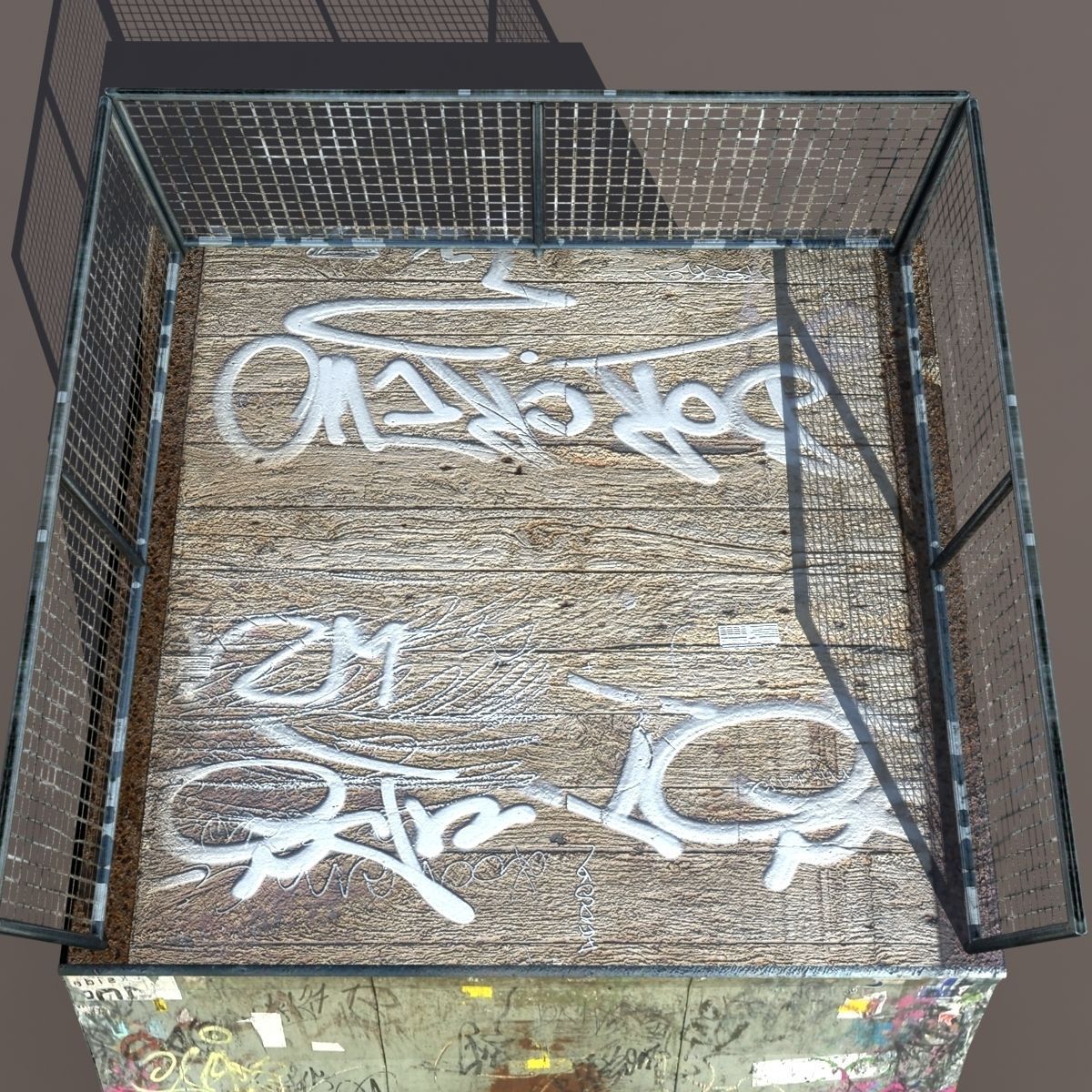 Skate half Pipe Low poly 3d Model Low-poly 3D model_3