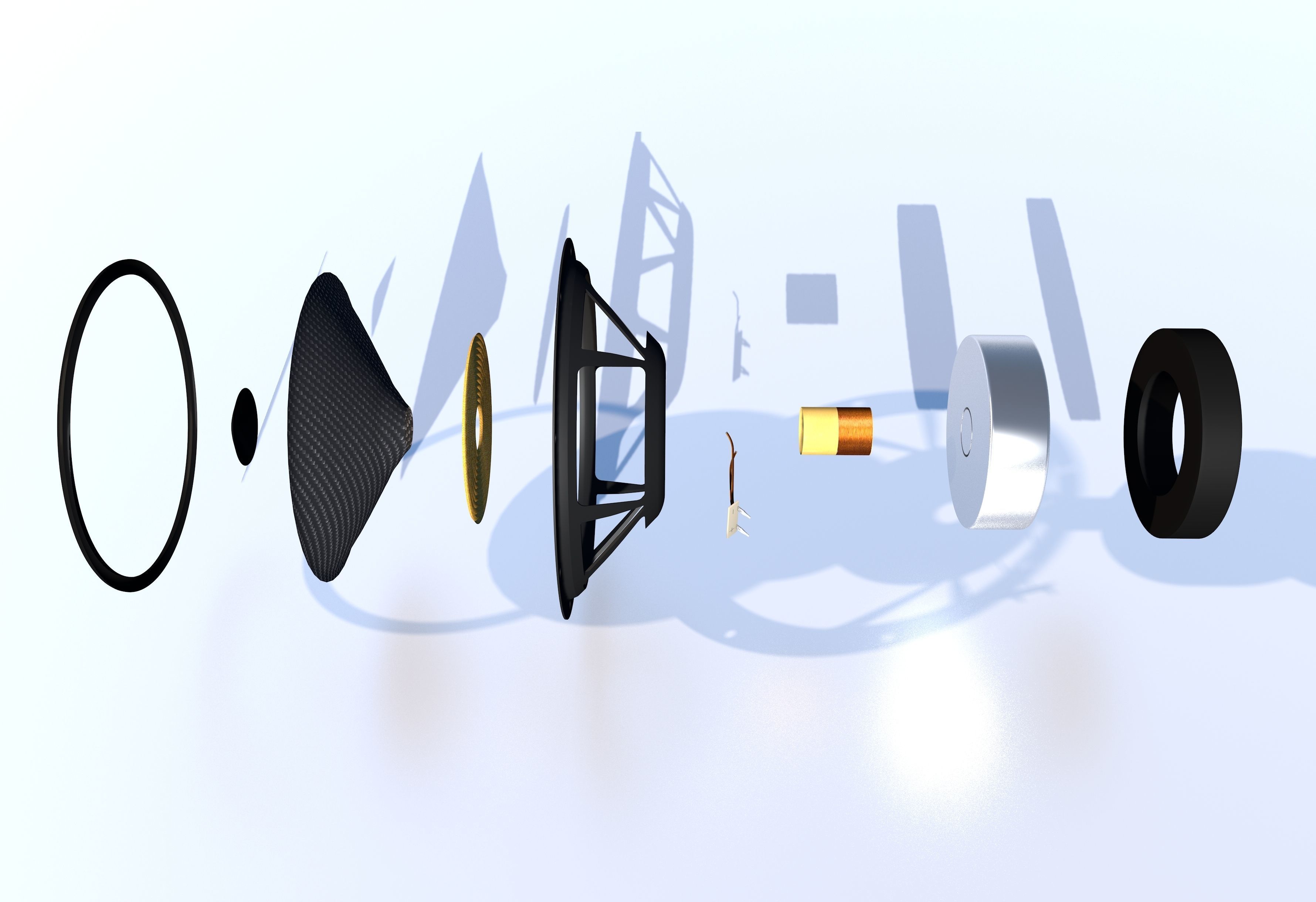 Speaker Mid-Range 3D model_5