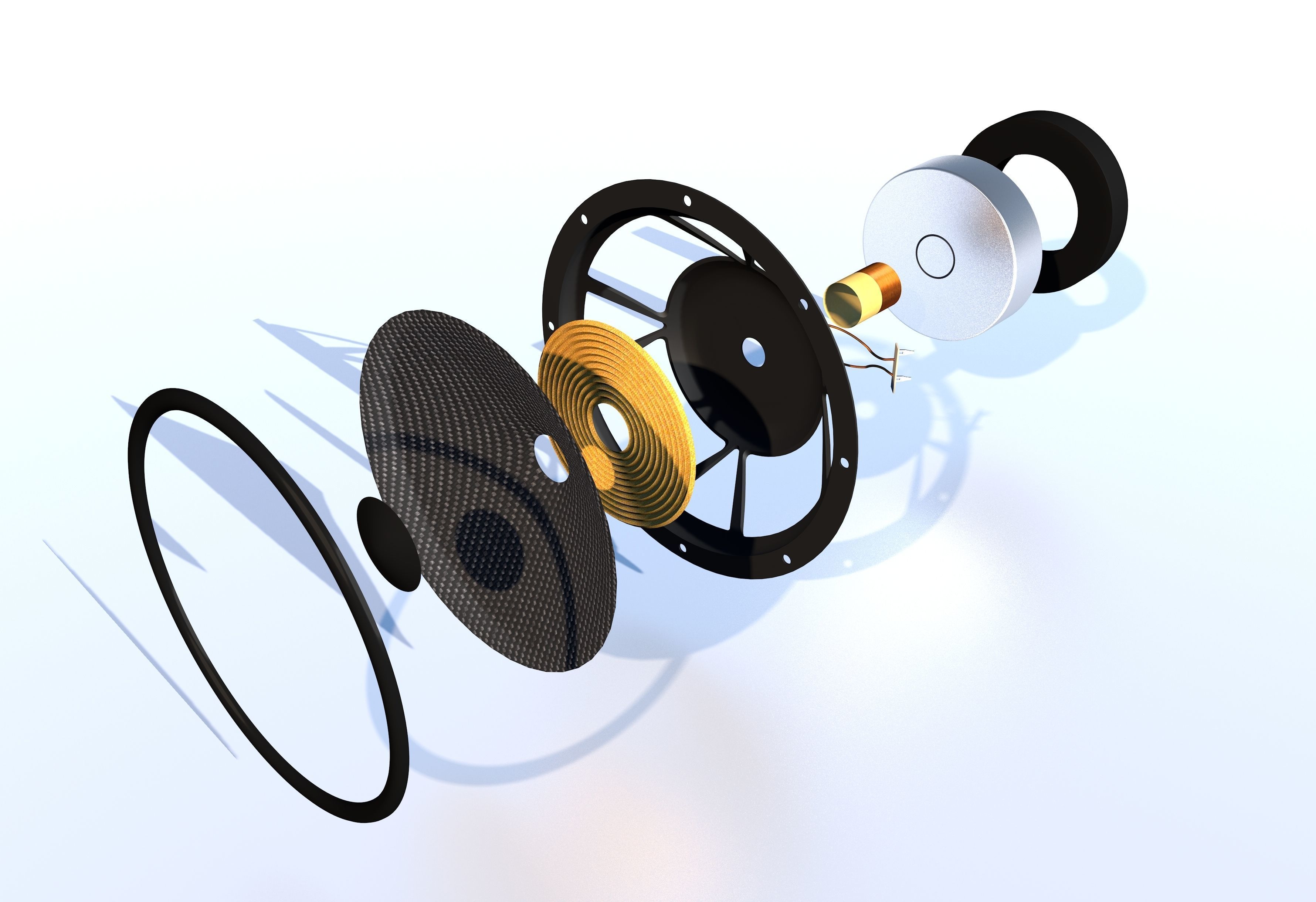 Speaker Mid-Range 3D model_1