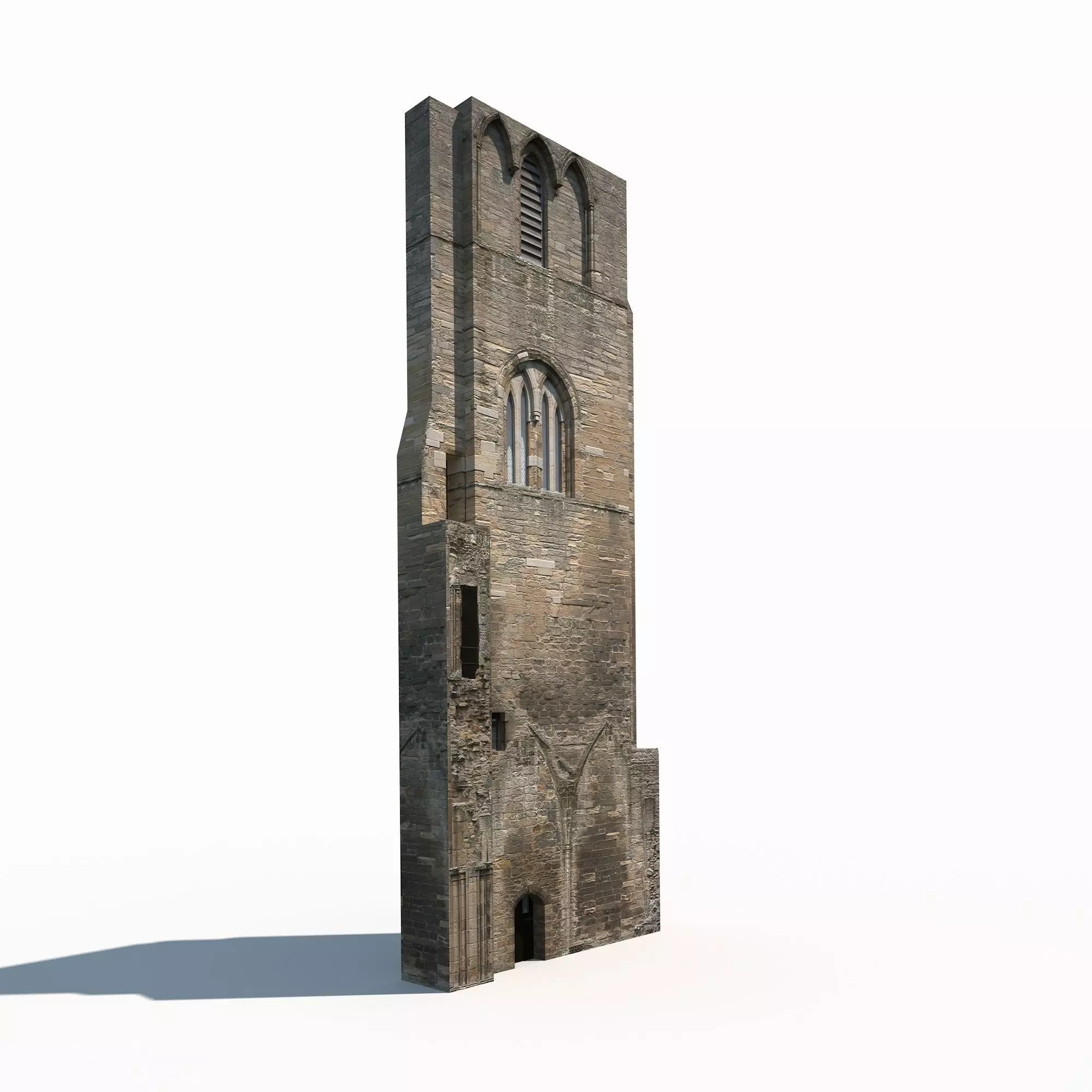 Castle Ruin 3 Low Poly 3d Model Low-poly 3D model_0