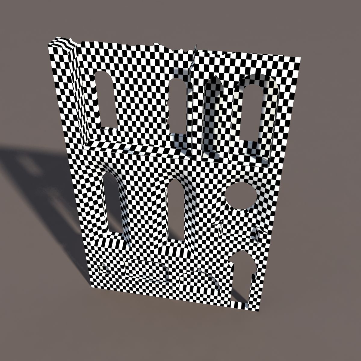 Castle Ruin 4 Low Poly 3d Model Low-poly 3D model_4