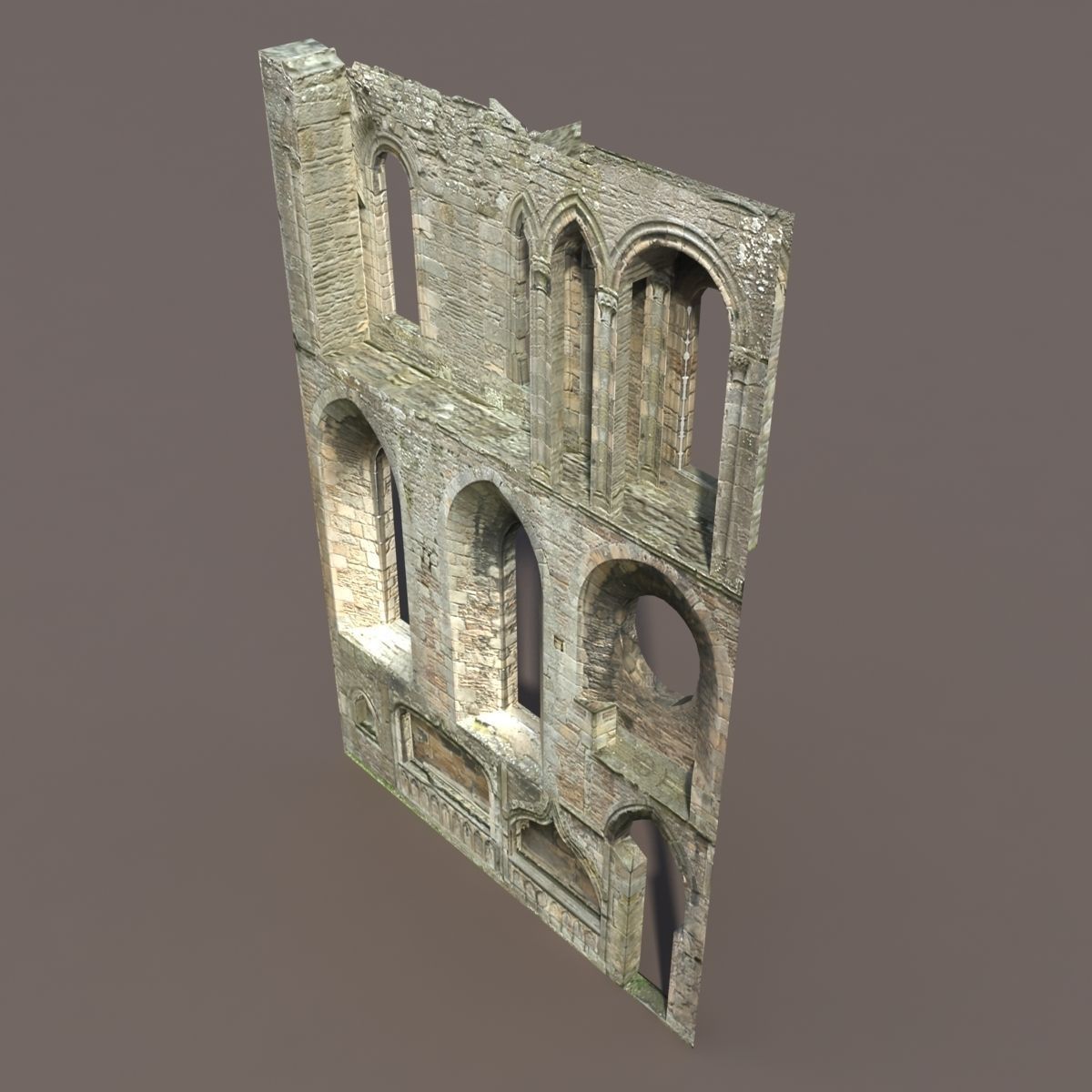 Castle Ruin 4 Low Poly 3d Model Low-poly 3D model_1