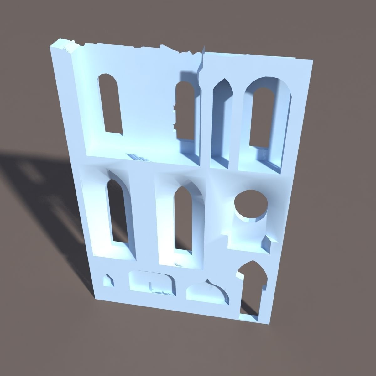 Castle Ruin 4 Low Poly 3d Model Low-poly 3D model_6