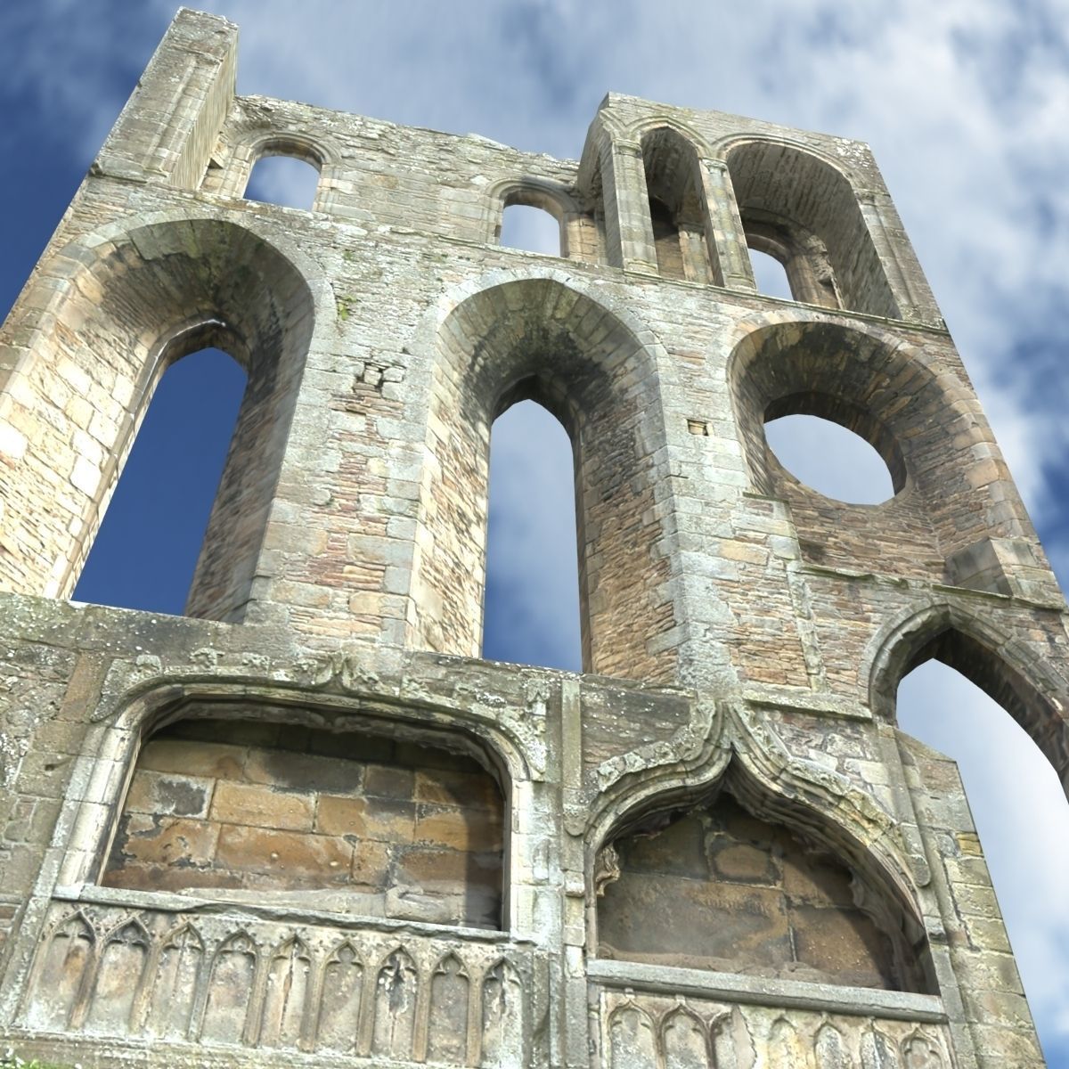 Castle Ruin 4 Low Poly 3d Model Low-poly 3D model_5