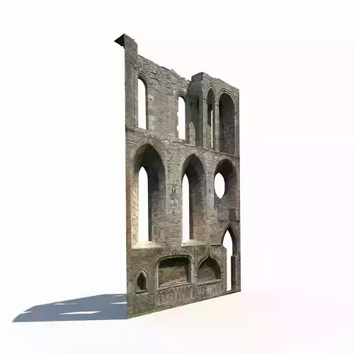 Castle Ruin 4 Low Poly 3d Model