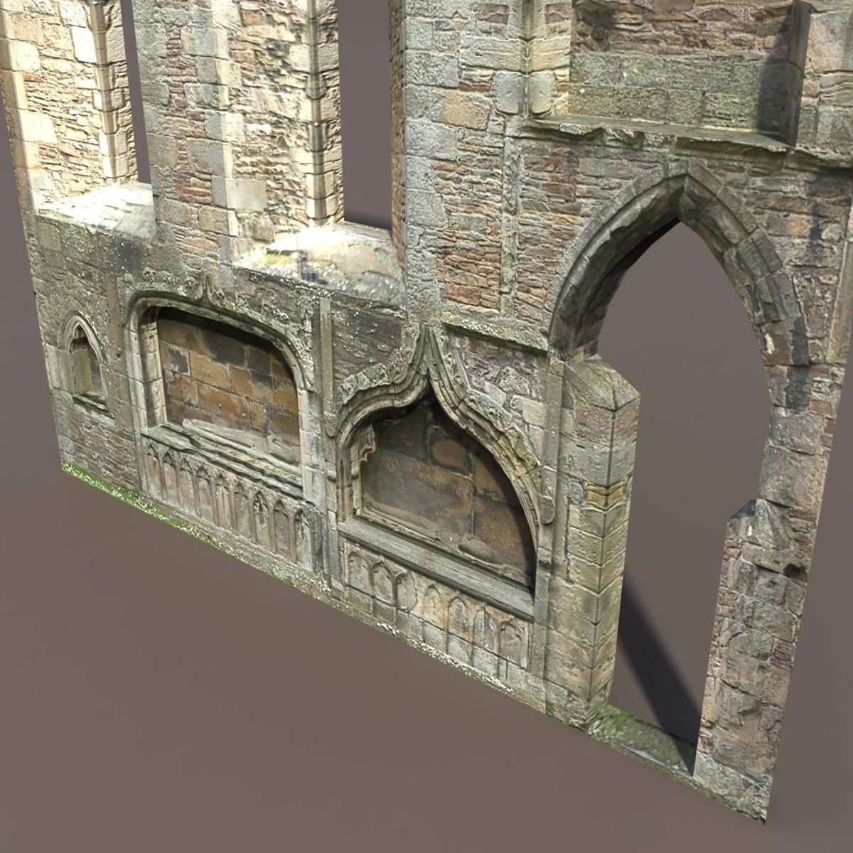 Castle Ruin 4 Low Poly 3d Model Low-poly 3D model_2