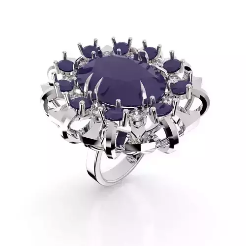 RING CLASSIC BOUQUET 3D print model