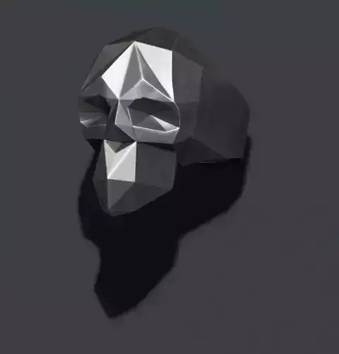 Skull ring Low poly