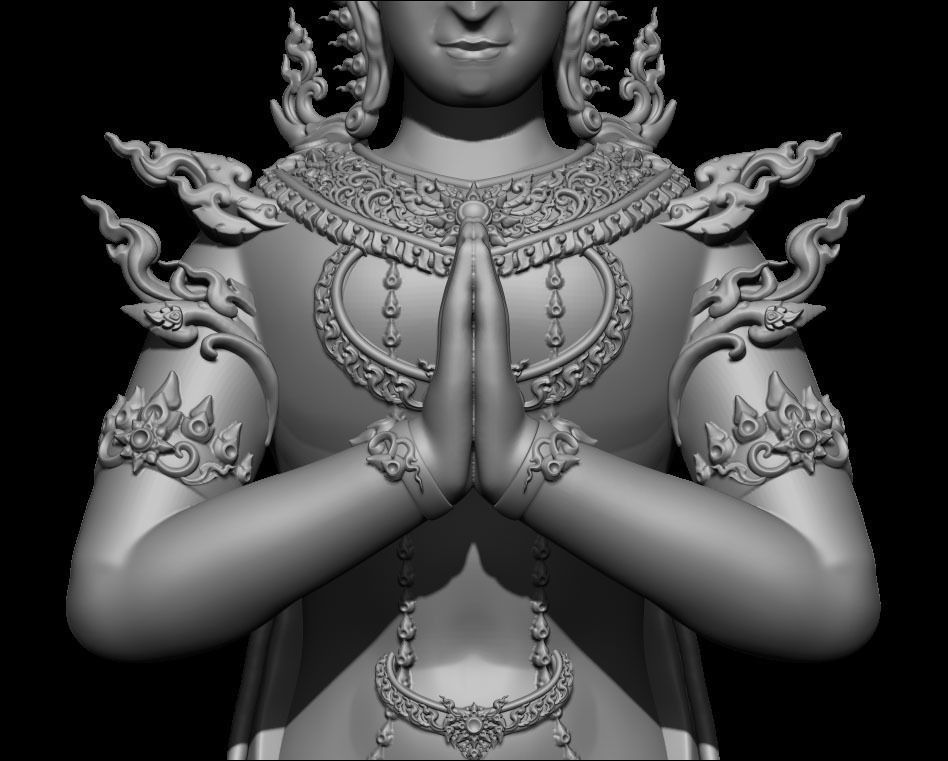 The Angle Thai Pattern - 3D Printing Model 3D print model_10