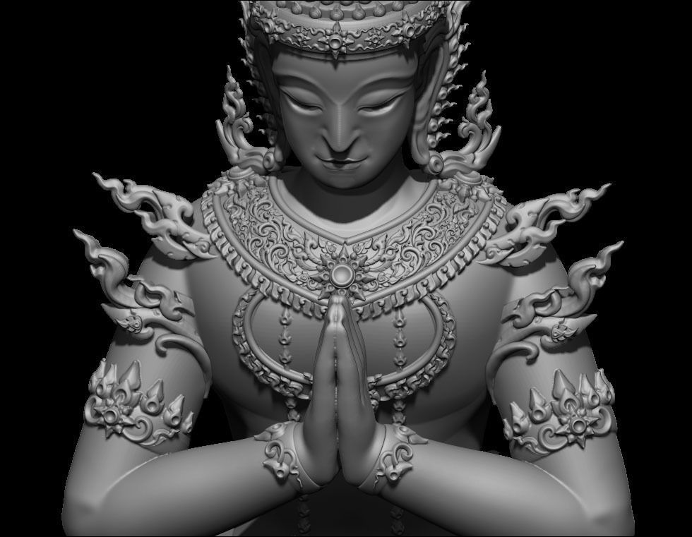 The Angle Thai Pattern - 3D Printing Model 3D print model_11