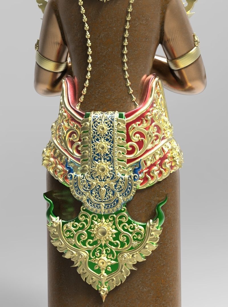 The Angle Thai Pattern - 3D Printing Model 3D print model_2