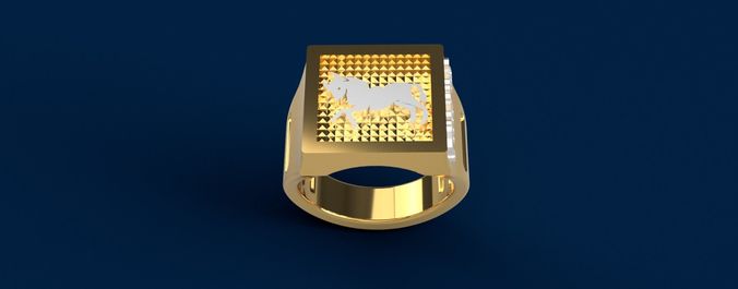 Zodiac TAURUS ring 3D print model