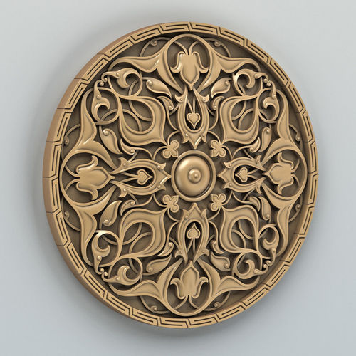 Round rosette 010 3D print model