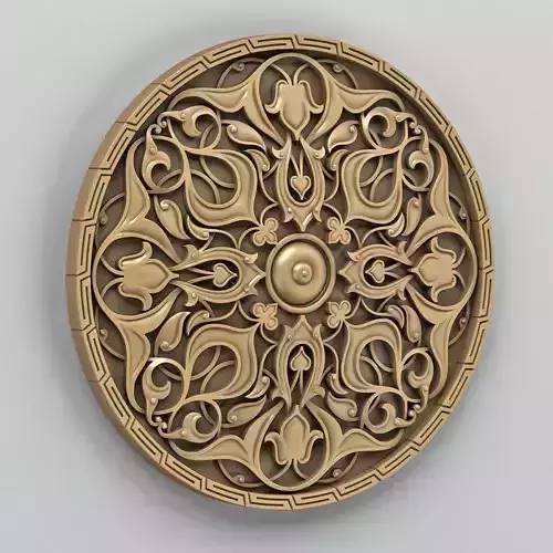 Round rosette 010 3D print model