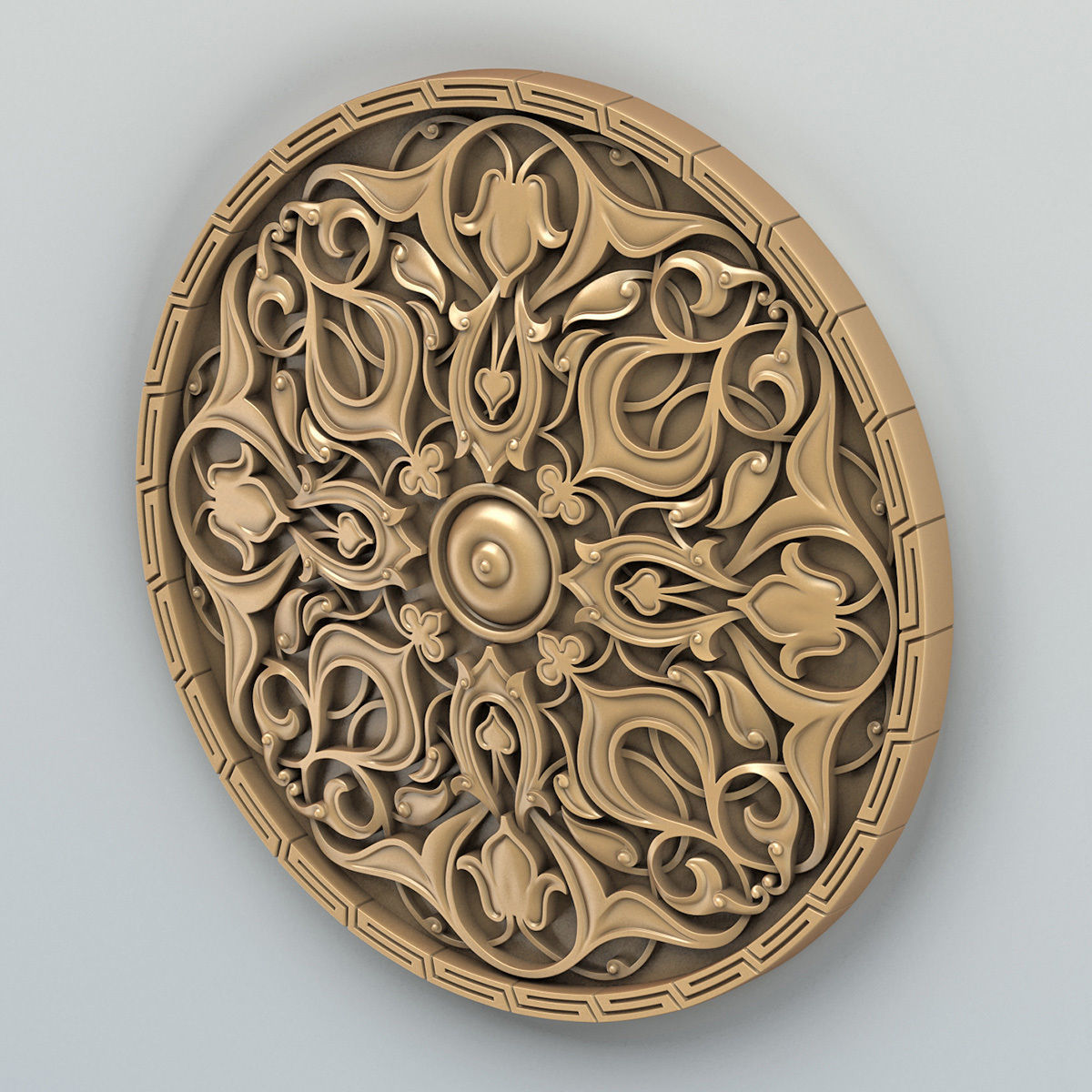 Round rosette 010 3D print model_2