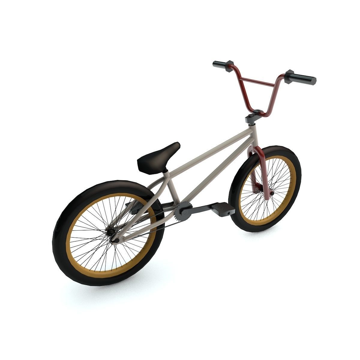 Bicycle bmx bike 3D model_3