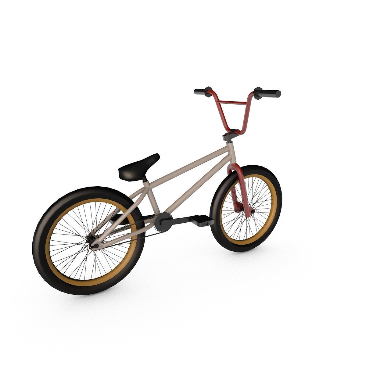 Bicycle bmx bike 3D model_6