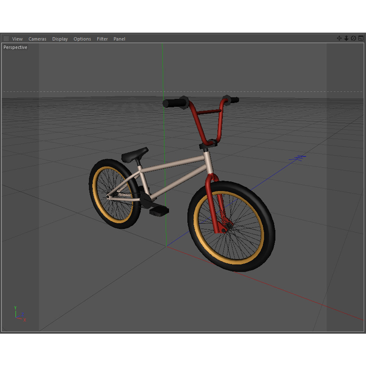 Bicycle bmx bike 3D model_4