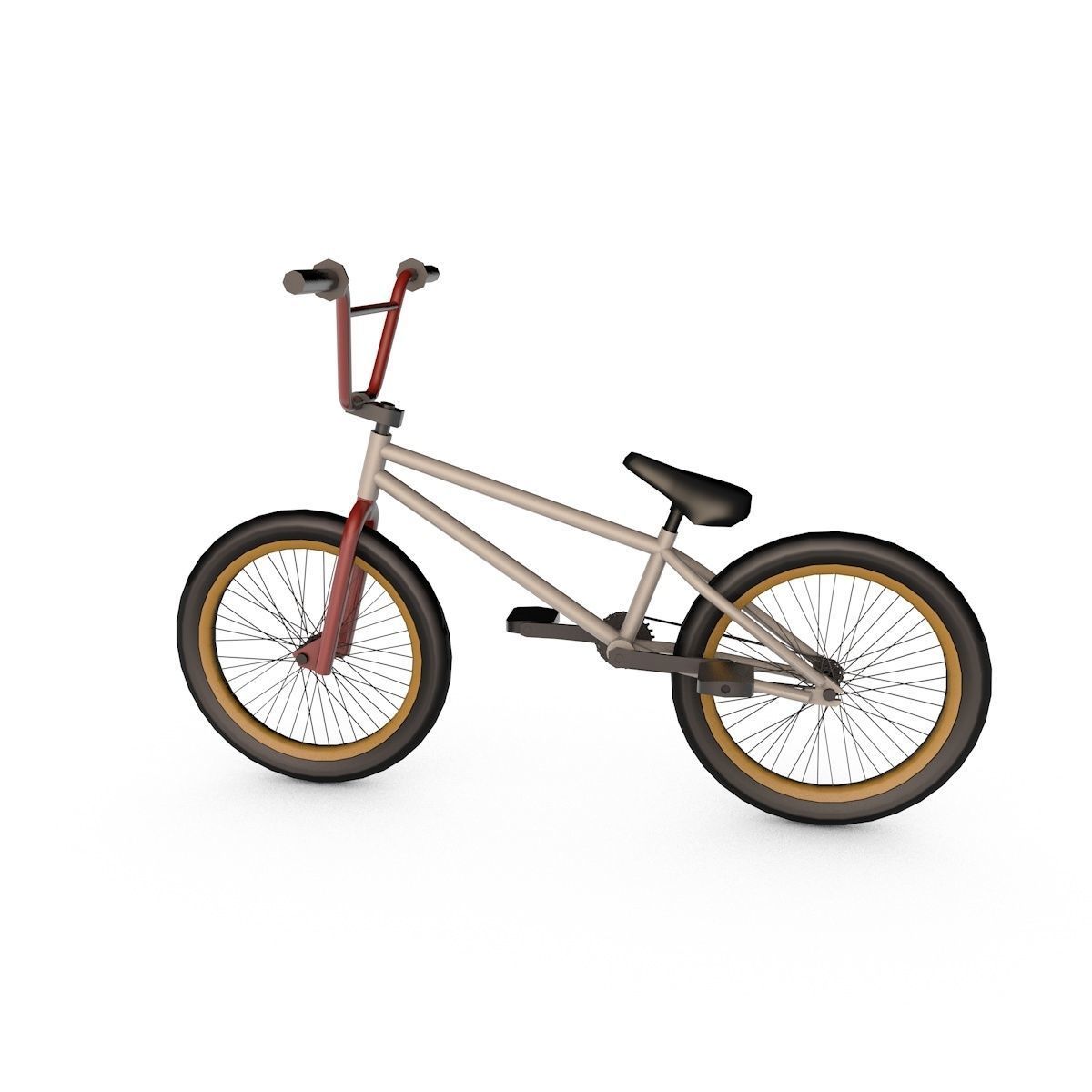 Bicycle bmx bike 3D model_10