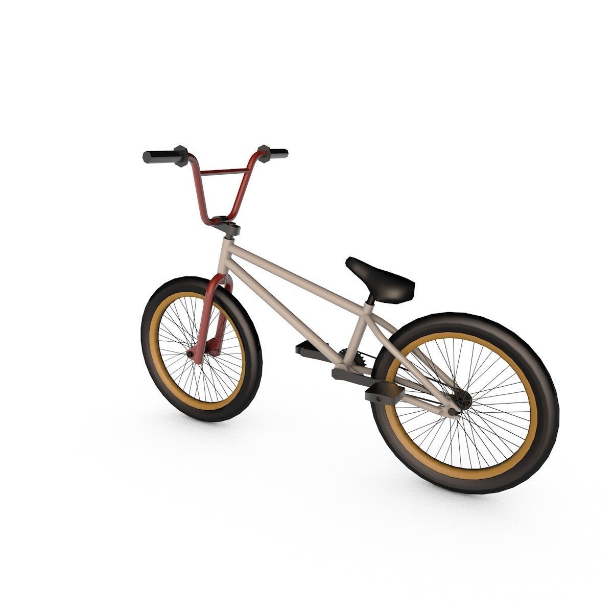 Bicycle bmx bike 3D model_9