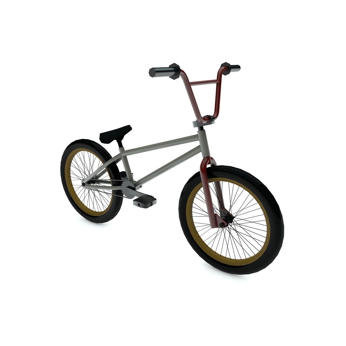 Bicycle bmx bike 3D model_2