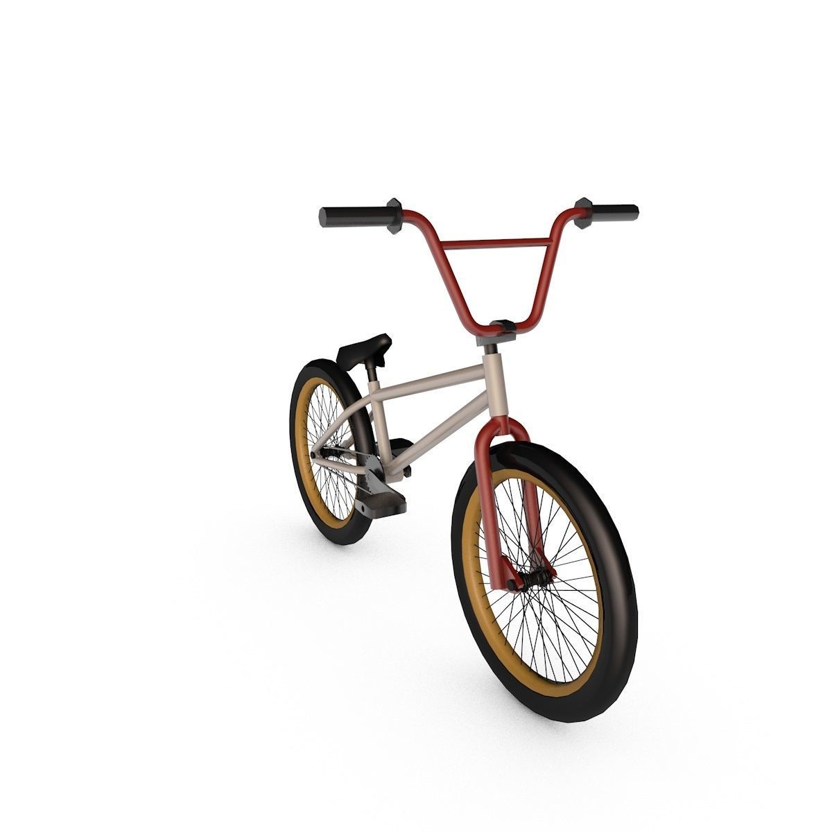Bicycle bmx bike 3D model_13