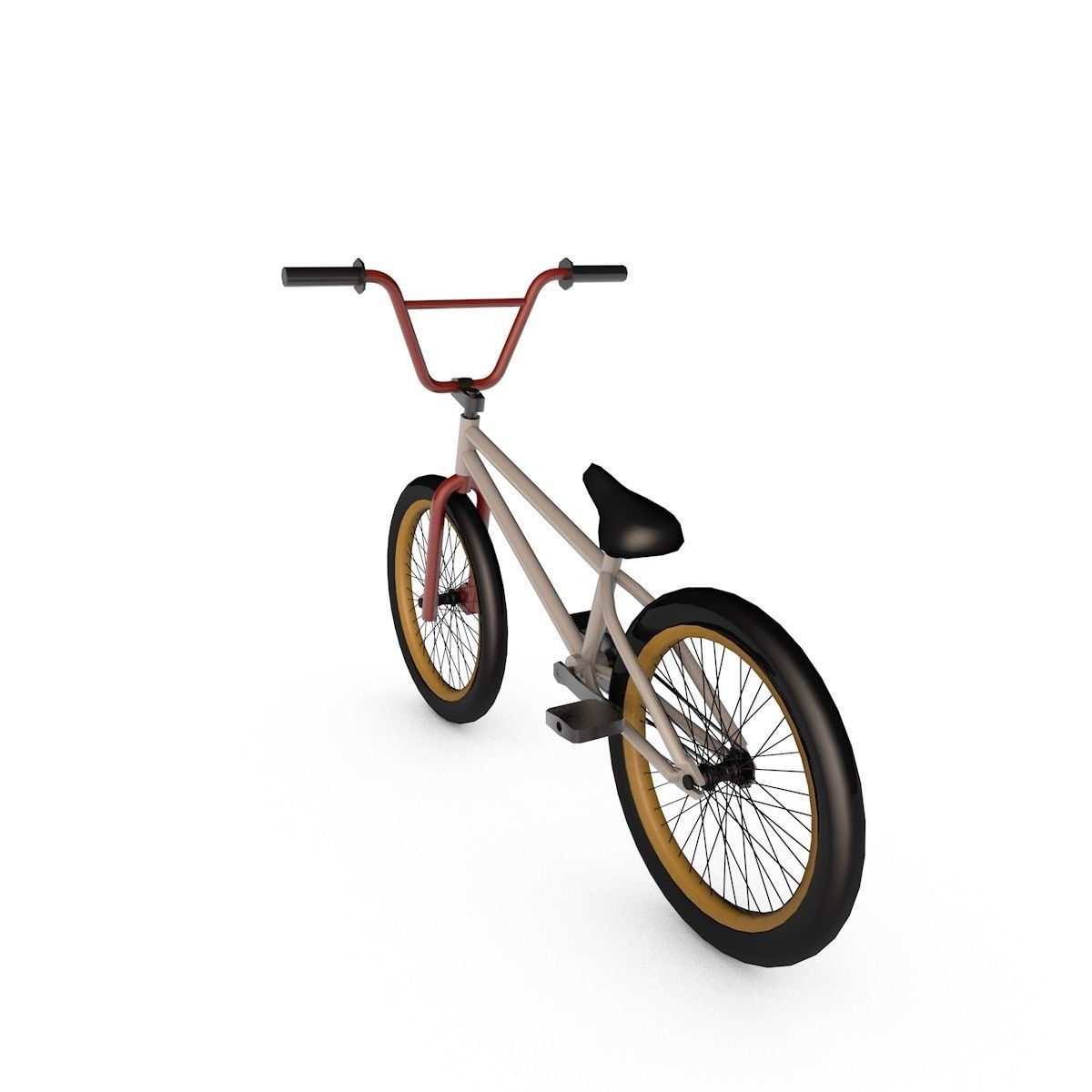 Bicycle bmx bike 3D model_8