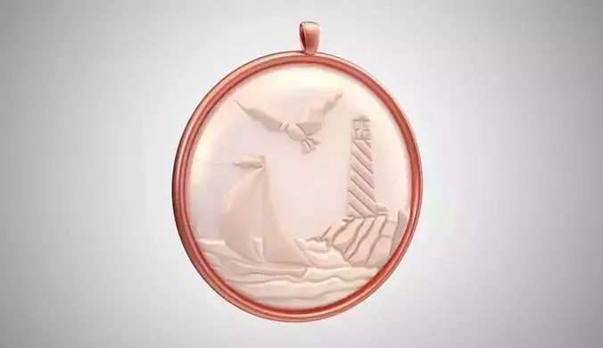 Lighthouse Necklace 3D print model
