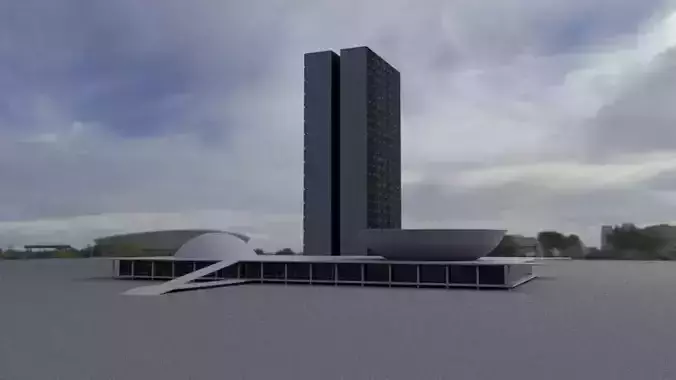 Congresso Nacional - Brasilia 3D model