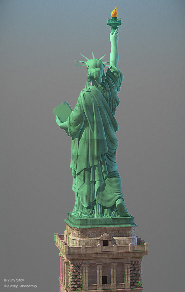 Statue of Liberty 3D model_9