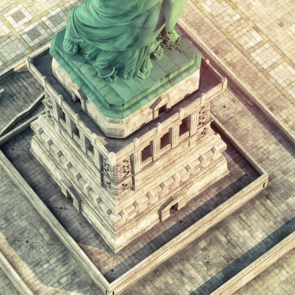 Statue of Liberty 3D model_3