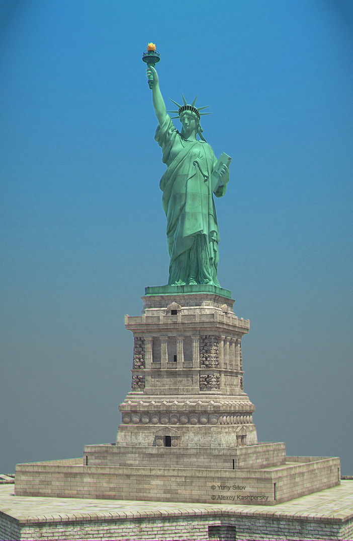 Statue of Liberty 3D model_8