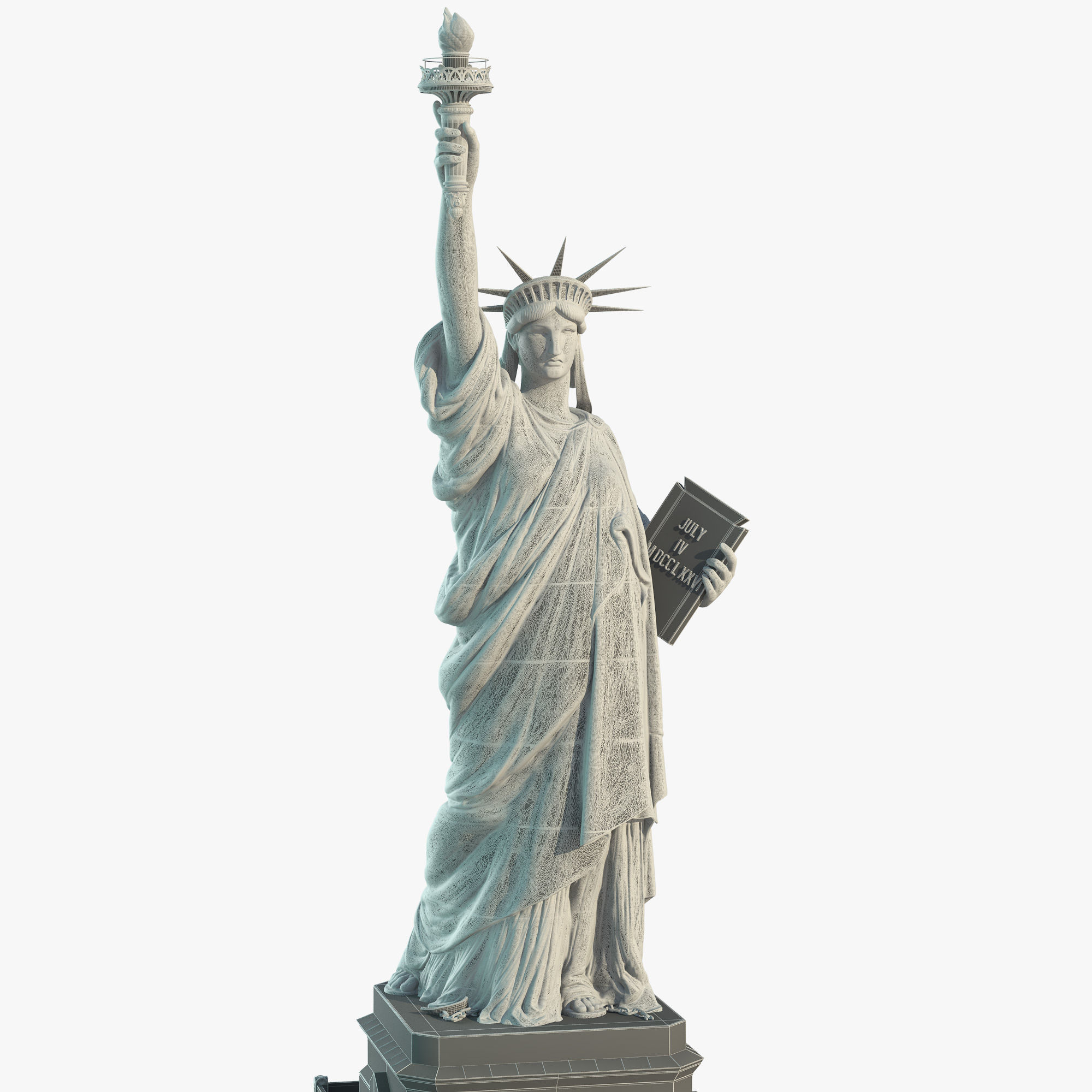 Statue of Liberty 3D model_1