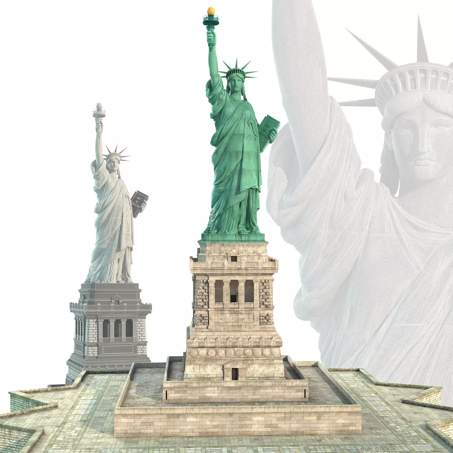 Statue of Liberty 3D model_0