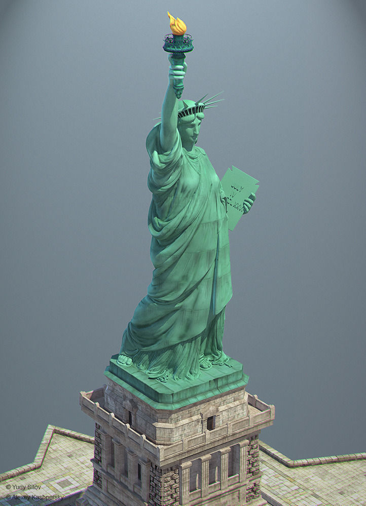 Statue of Liberty 3D model_11