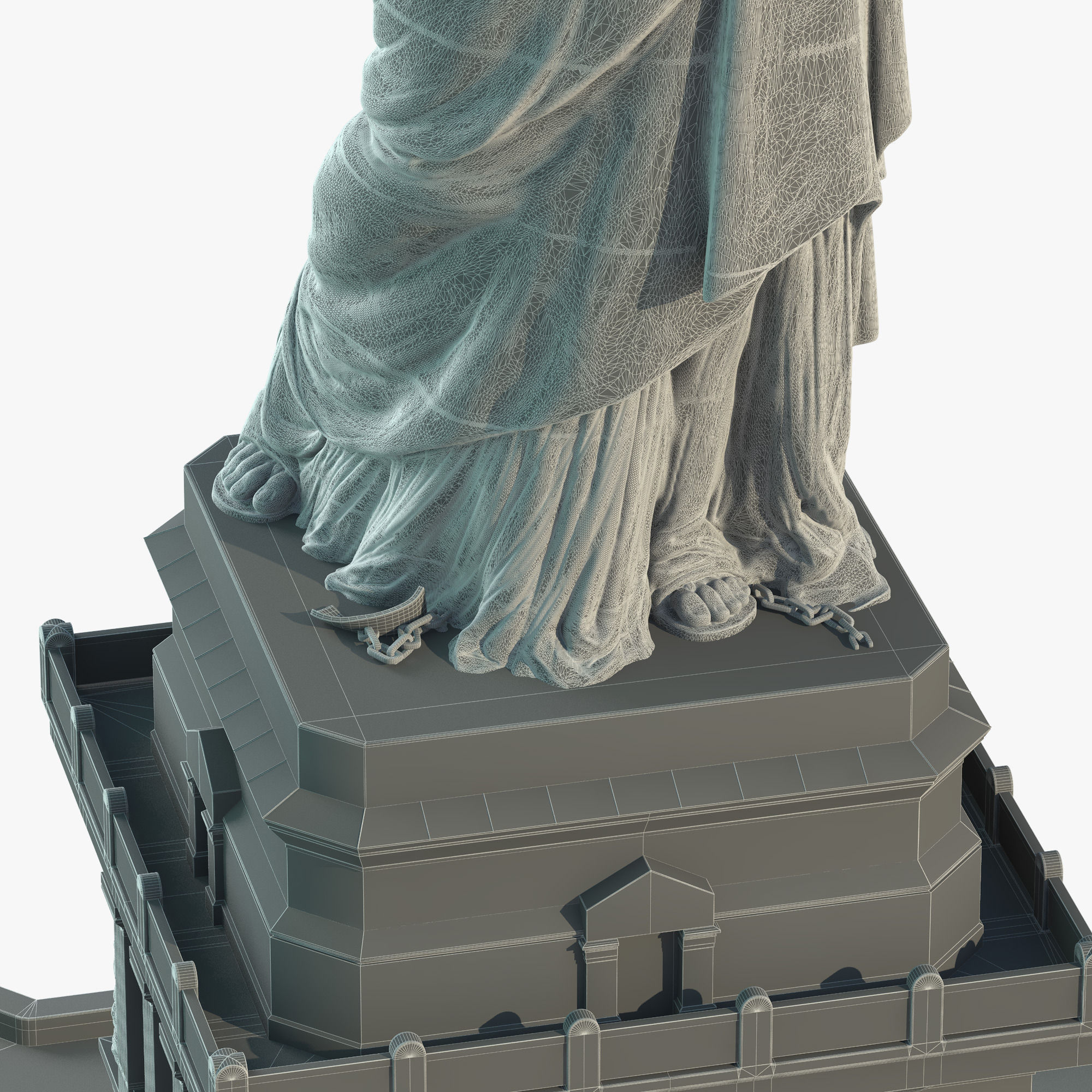 Statue of Liberty 3D model_6
