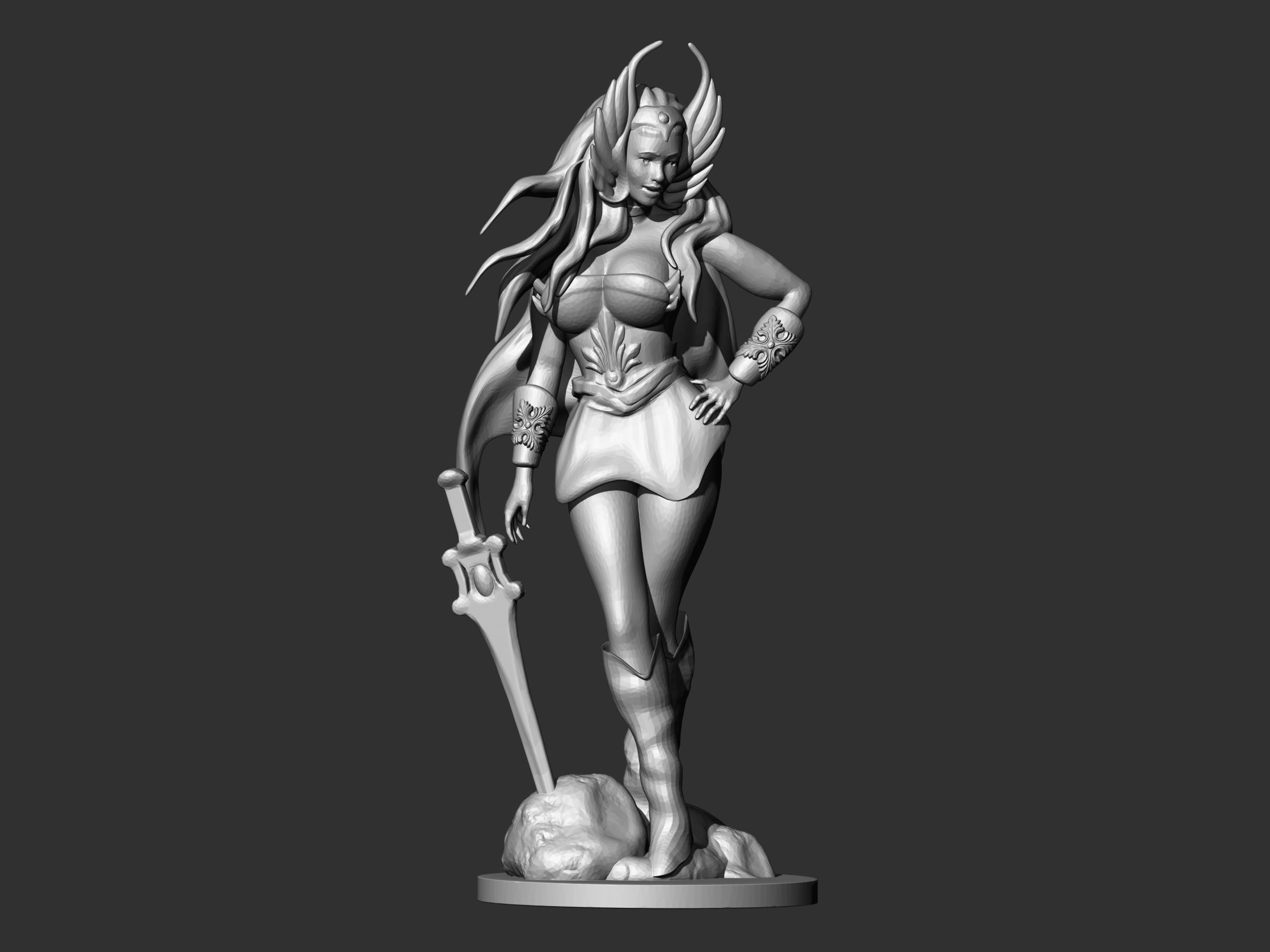 She Ra Sculpture 3D print model_5