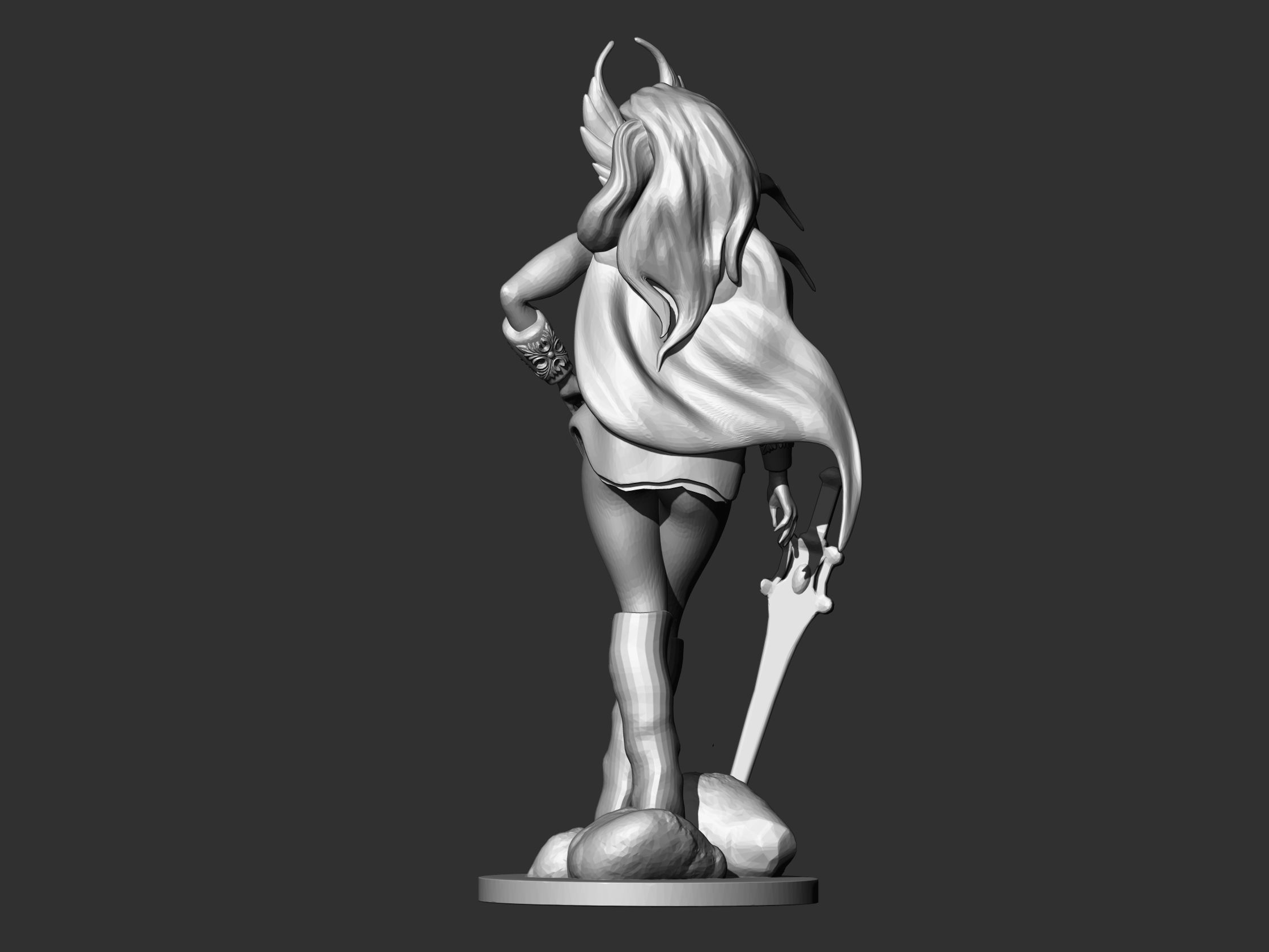 She Ra Sculpture 3D print model_6