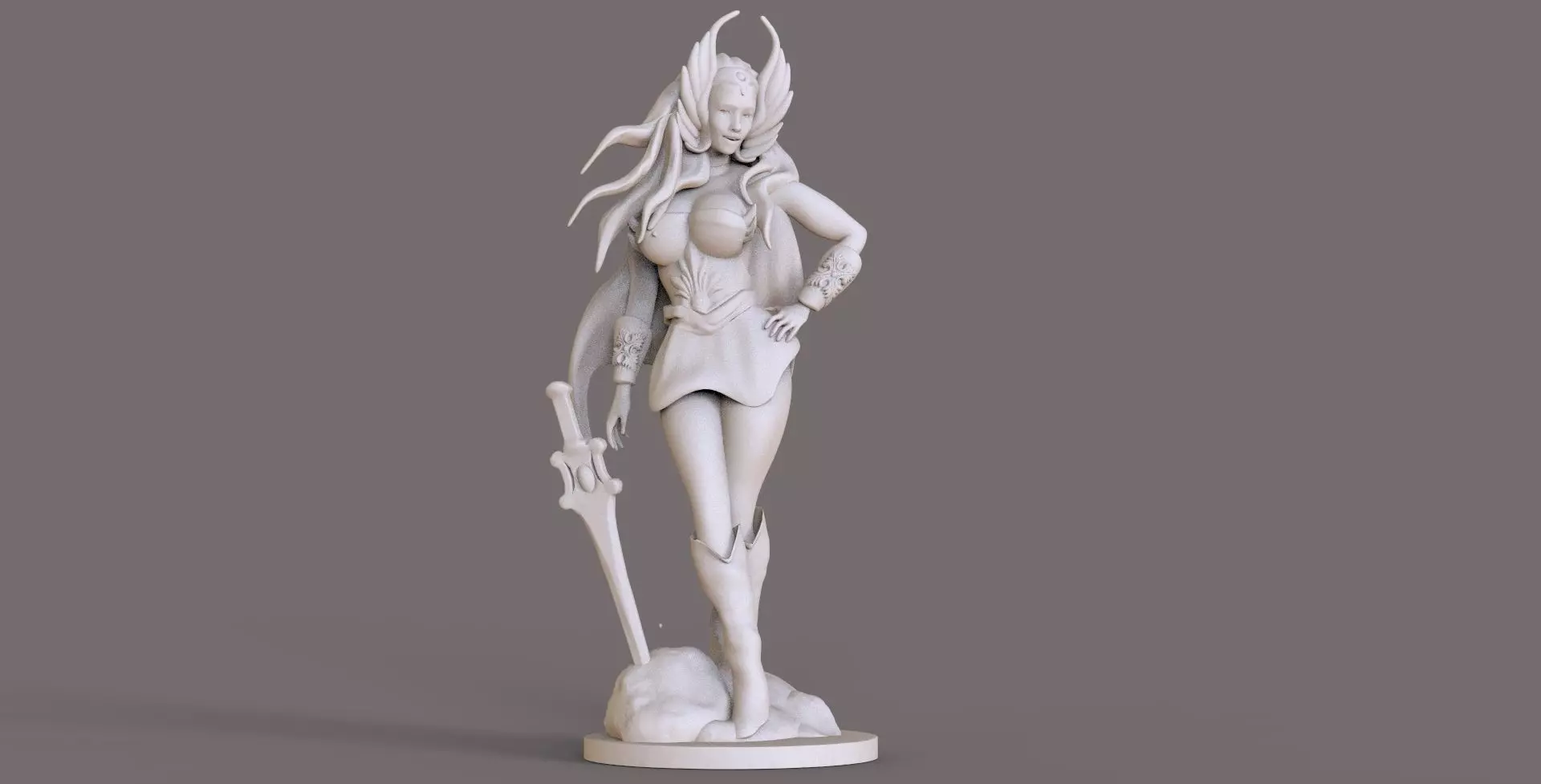 She Ra Sculpture 3D print model_0