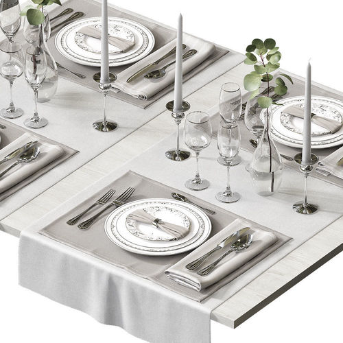 HQ Table setting 3D model